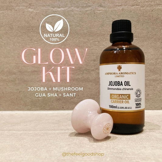 GLOW KIT Jojobaolje og Gua Sha