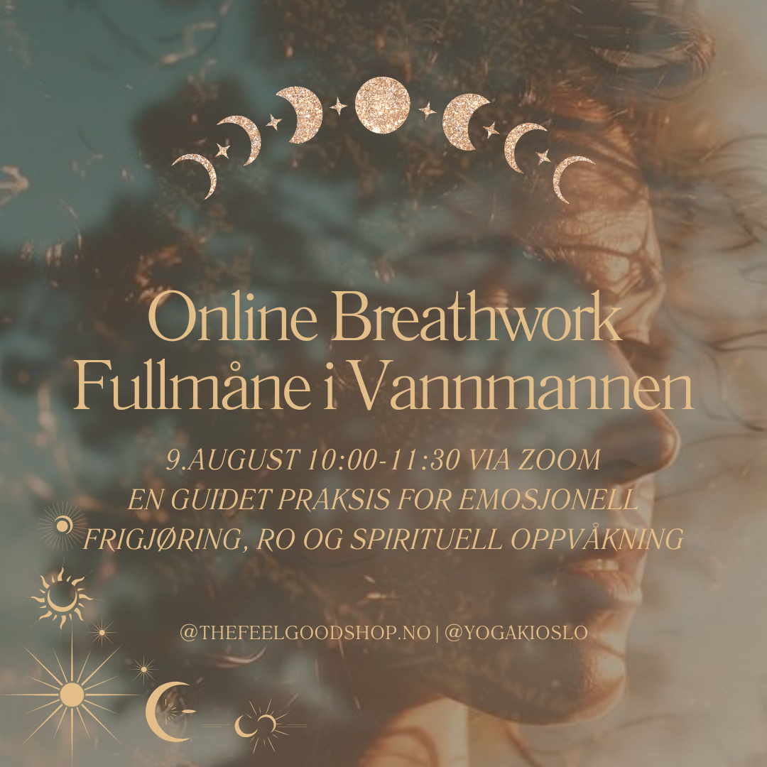 Utsolgt! Online Breathwork | Fullmåne i Vannmannen lørdag 9.august 10:00-11:30