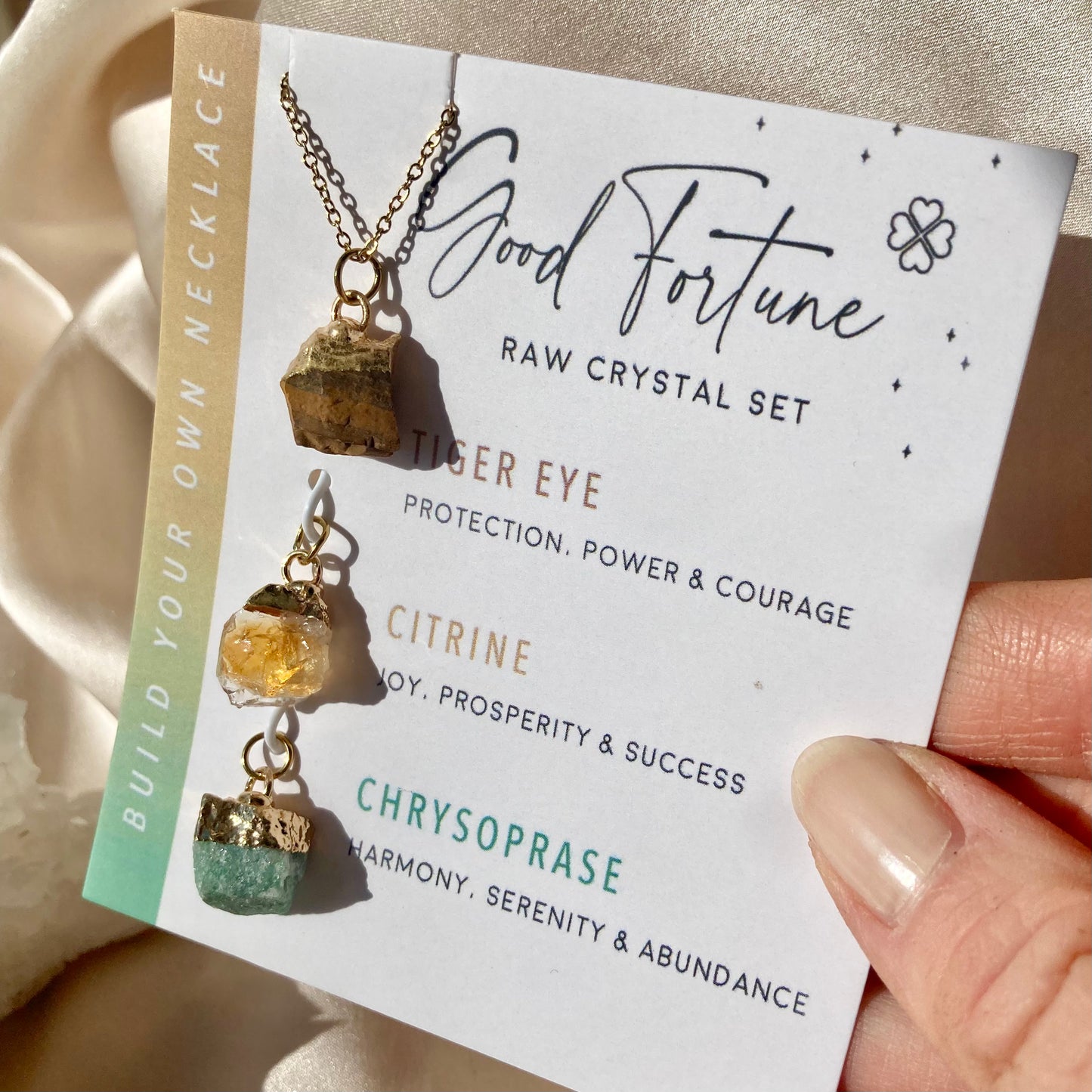 GOOD FORTUNE Intensjon Halskjede Krystall Kit