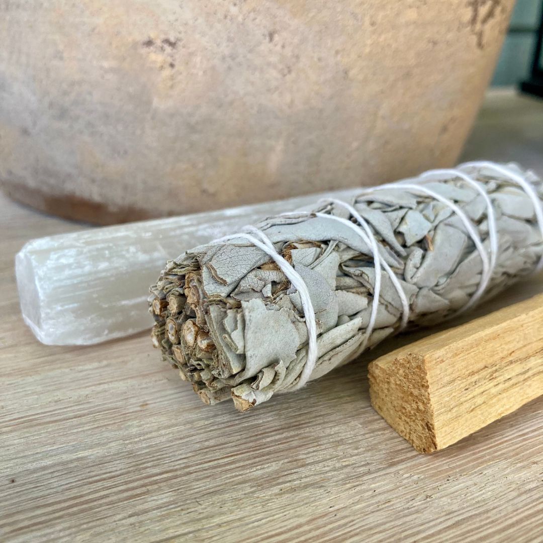 Purify Kit | Hvit salvie, Palo Santo og Selenitt