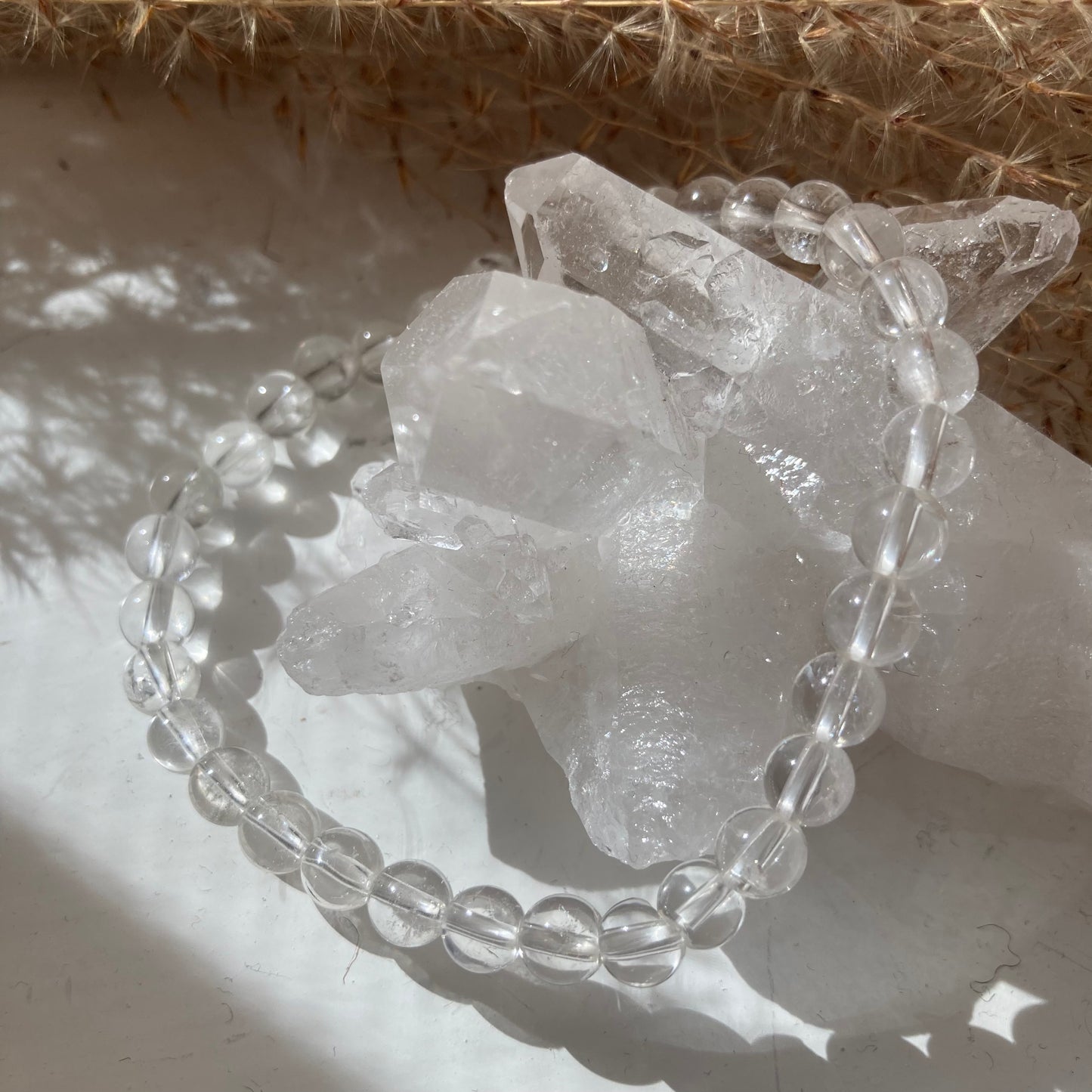 CLARITY & LIGHT | Klar Kvarts Krystall Armbånd 6 mm