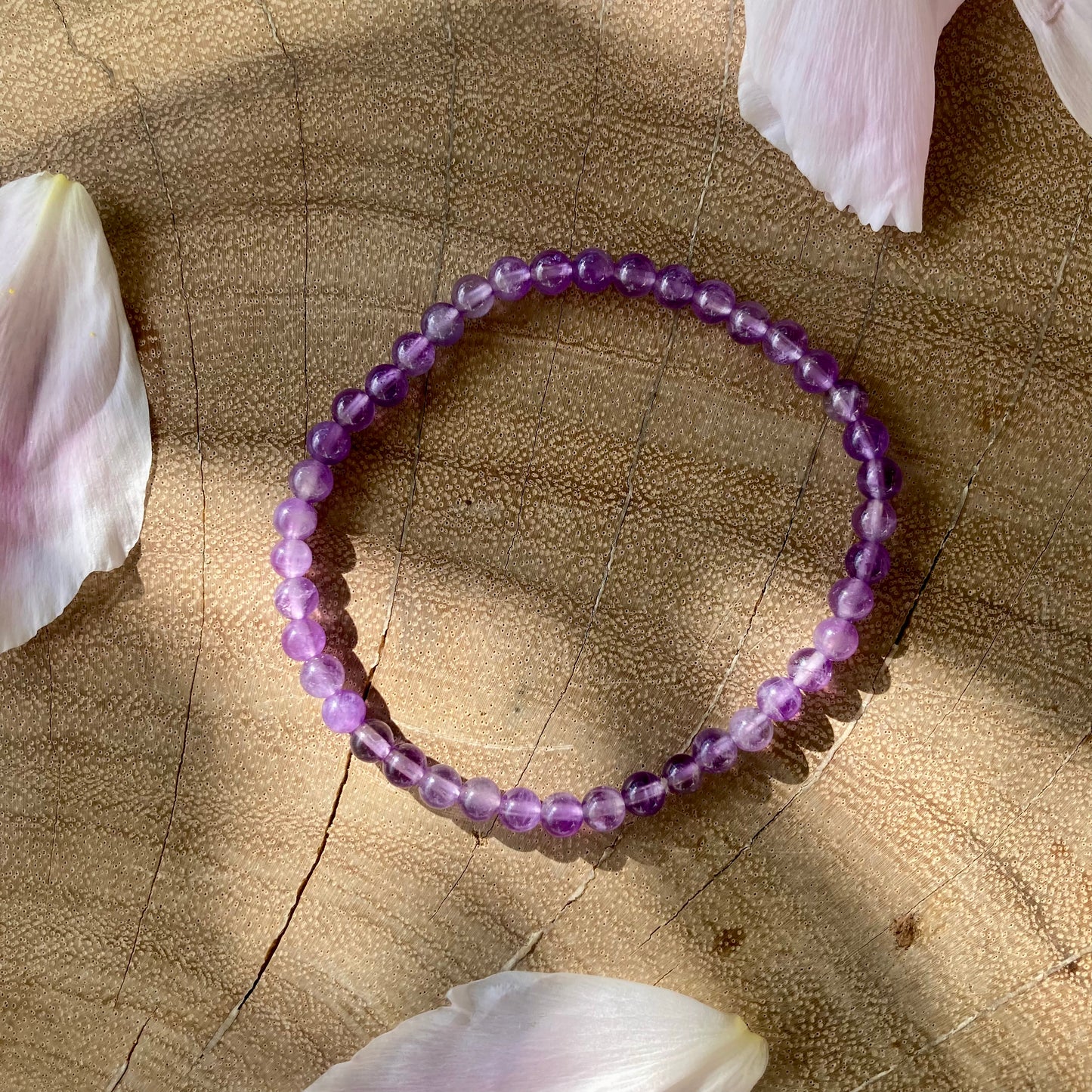 SLOW DOWN Ametyst Armbånd 4 mm