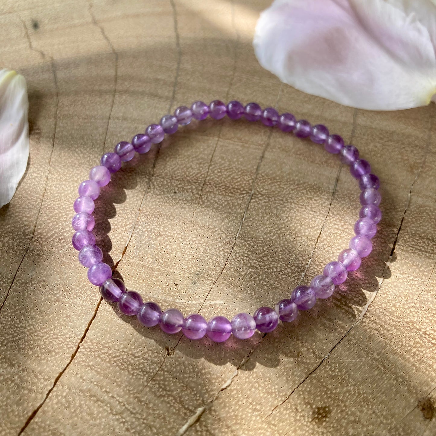SLOW DOWN Ametyst Armbånd 4 mm