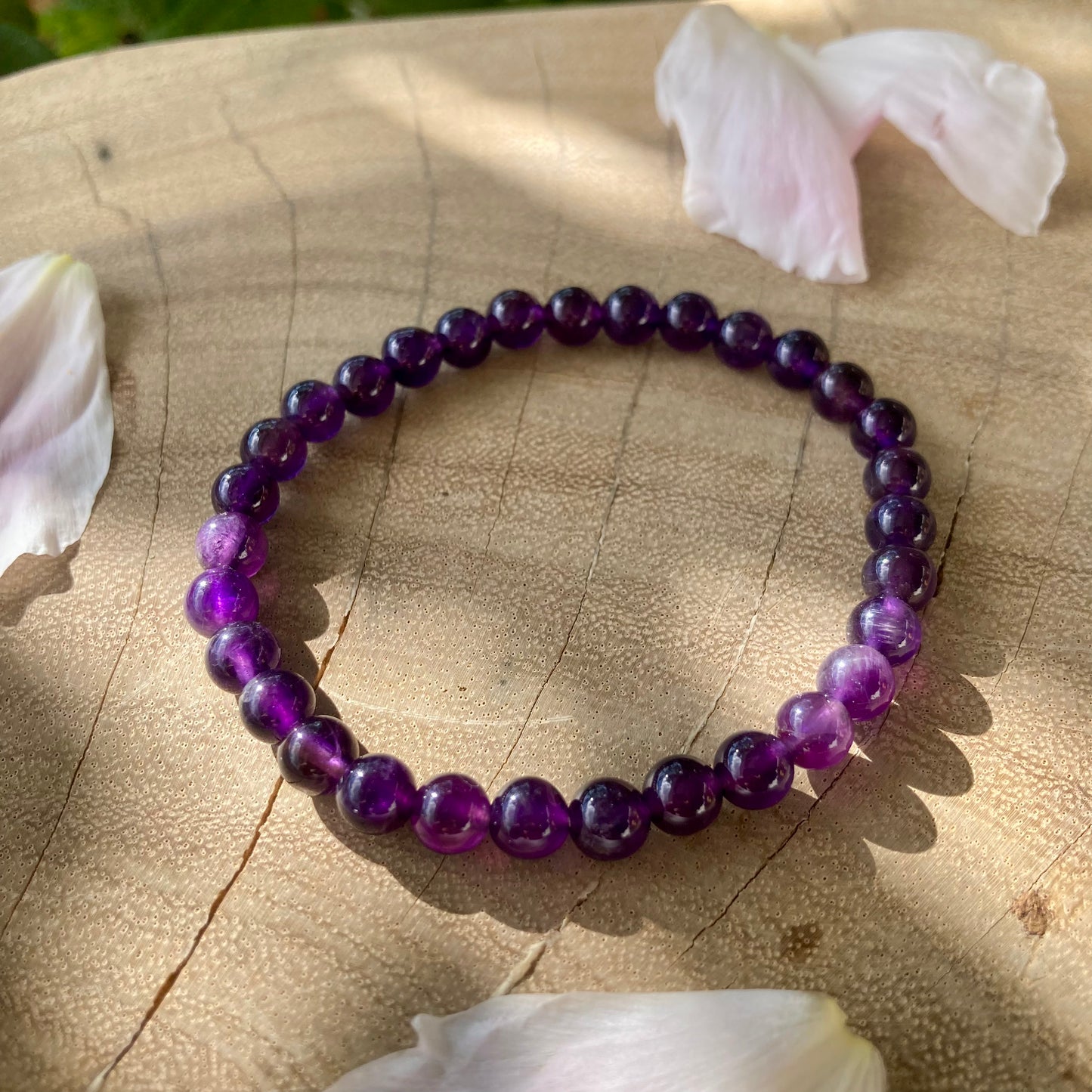 SLOW DOWN Ametyst Armbånd 6 mm