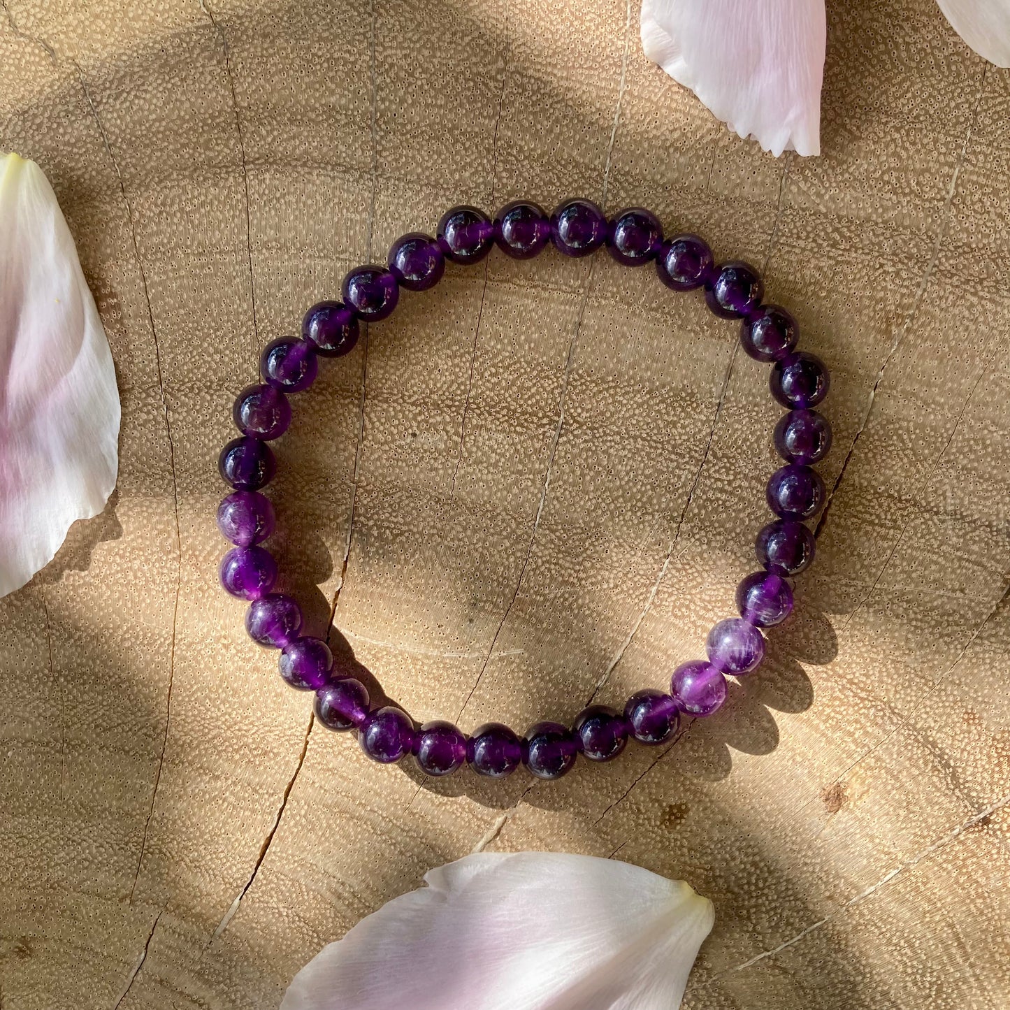 SLOW DOWN Ametyst Armbånd 6 mm