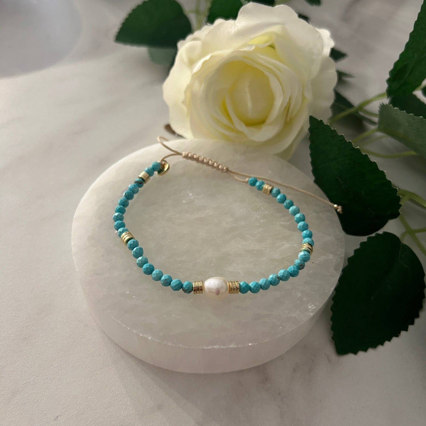 AC Oslo NATURE BEADS Armbånd Afrikansk Turkis-the-feelgood-shop