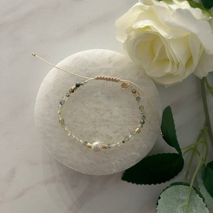 AC Oslo NATURE BEADS Armbånd Grønn Jade