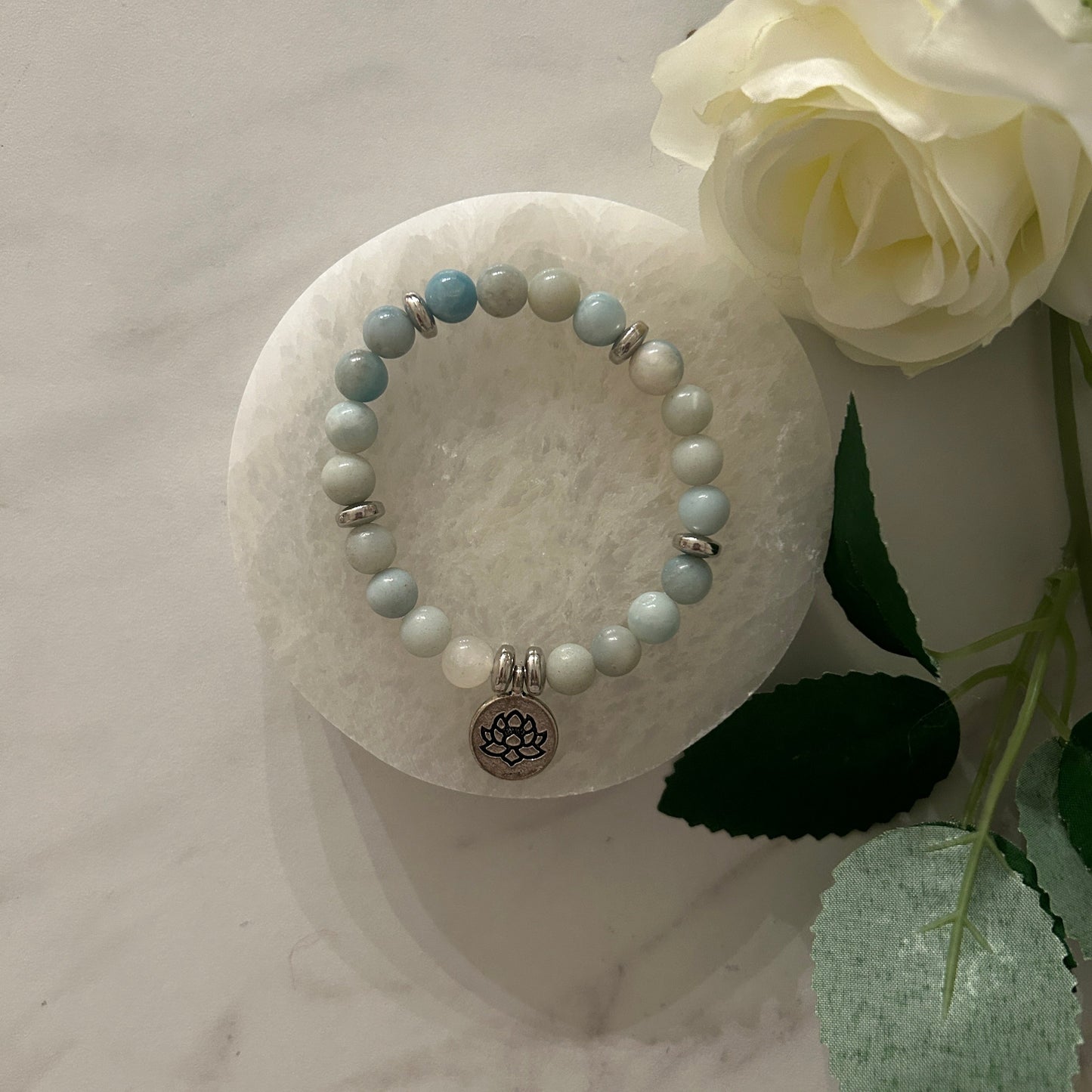 AMASONITT LOTUS Krystall Armbånd-the-feelgood-shop