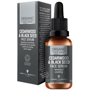 Cedarwood & Black Seed Hydrating Ansiktsserum 30 ml – Menns hudpleie | Amphora Aromatics