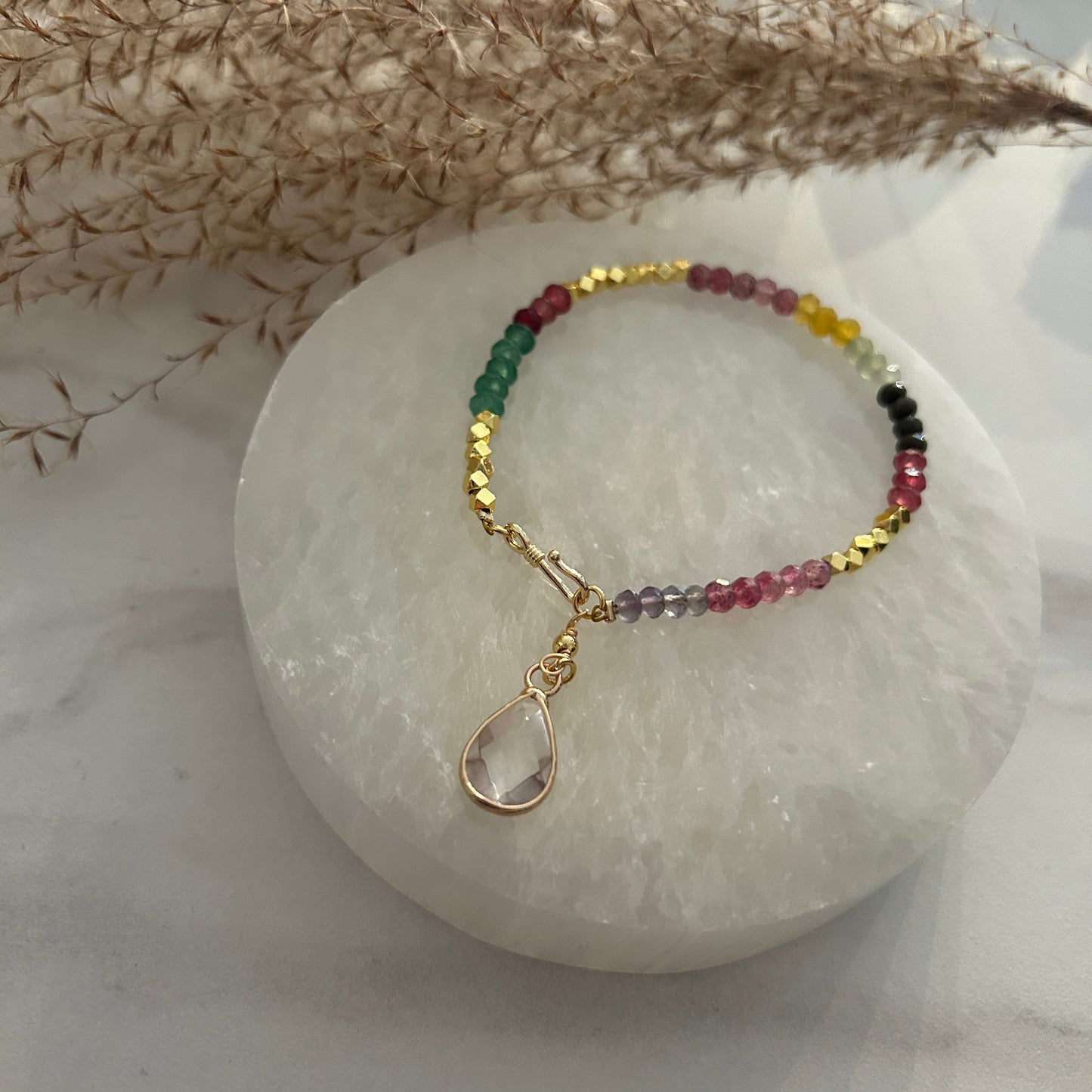 DIVINE Krystall Armbånd Multi color-the-feelgood-shop