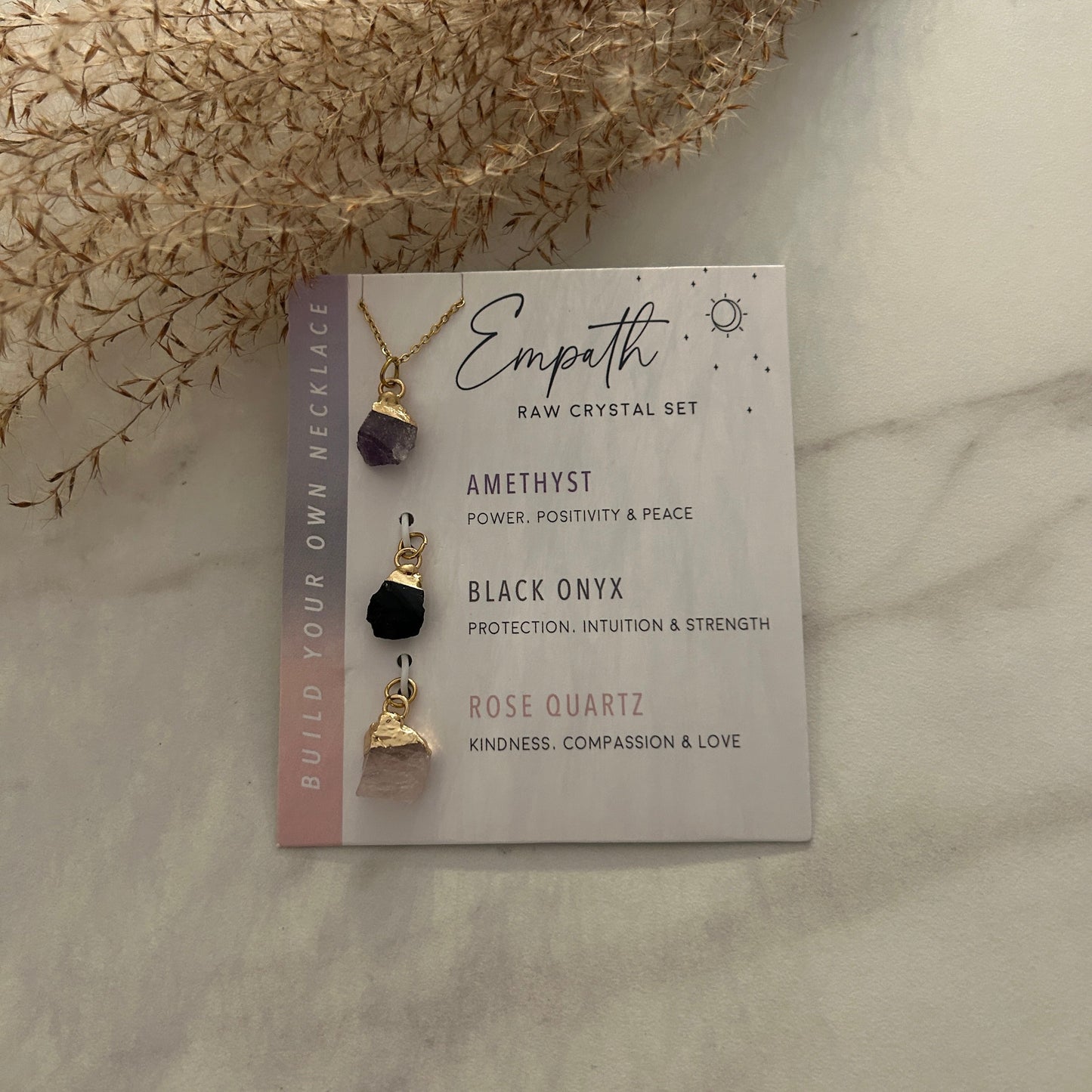 EMPATH Intensjon Krystall Halskjede Kit-the-feelgood-shop
