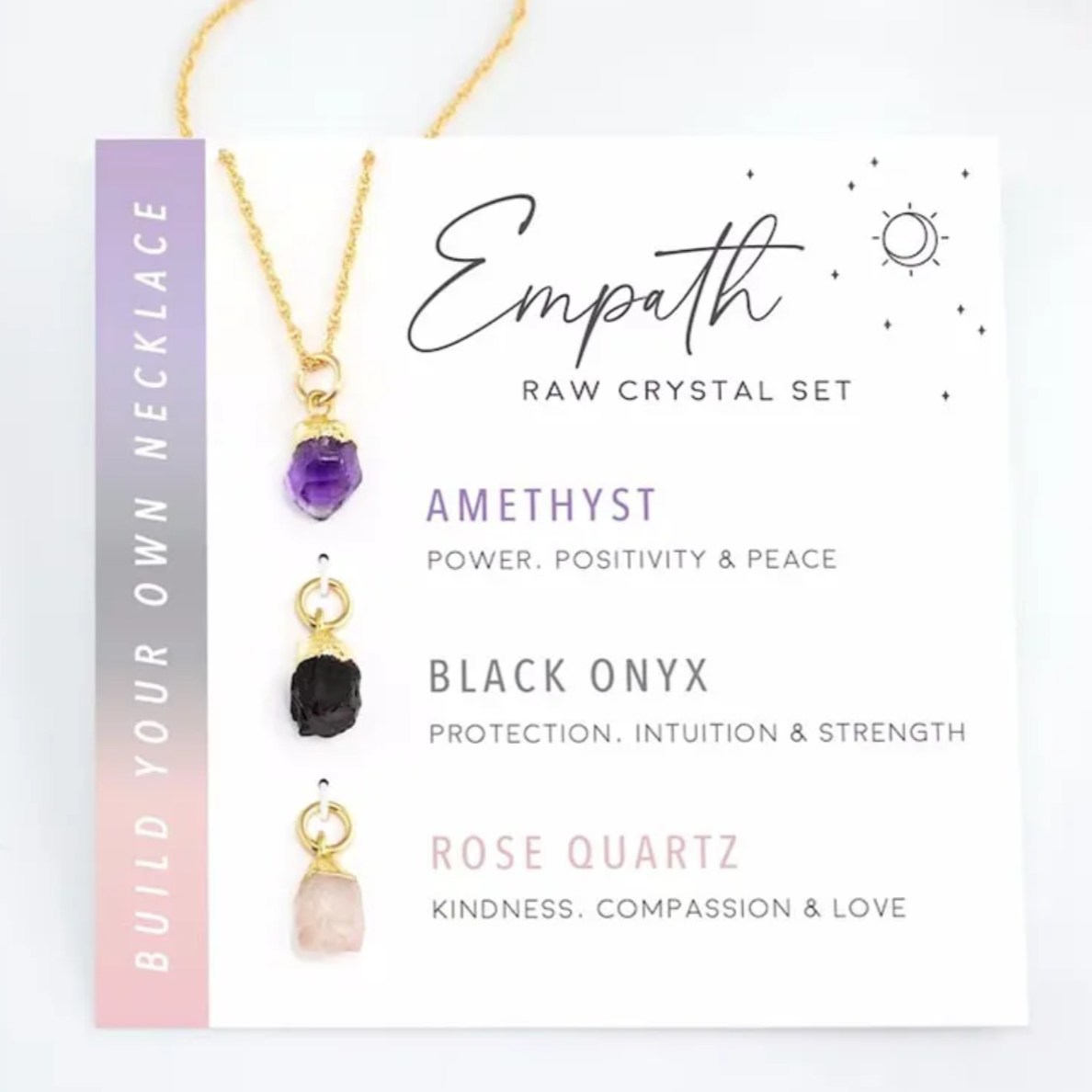 EMPATH Intensjon Krystall Halskjede Kit-the-feelgood-shop