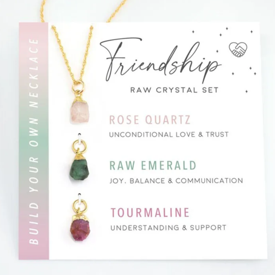 FRIENDSHIP Intensjon Halskjede Krystall Kit-the-feelgood-shop