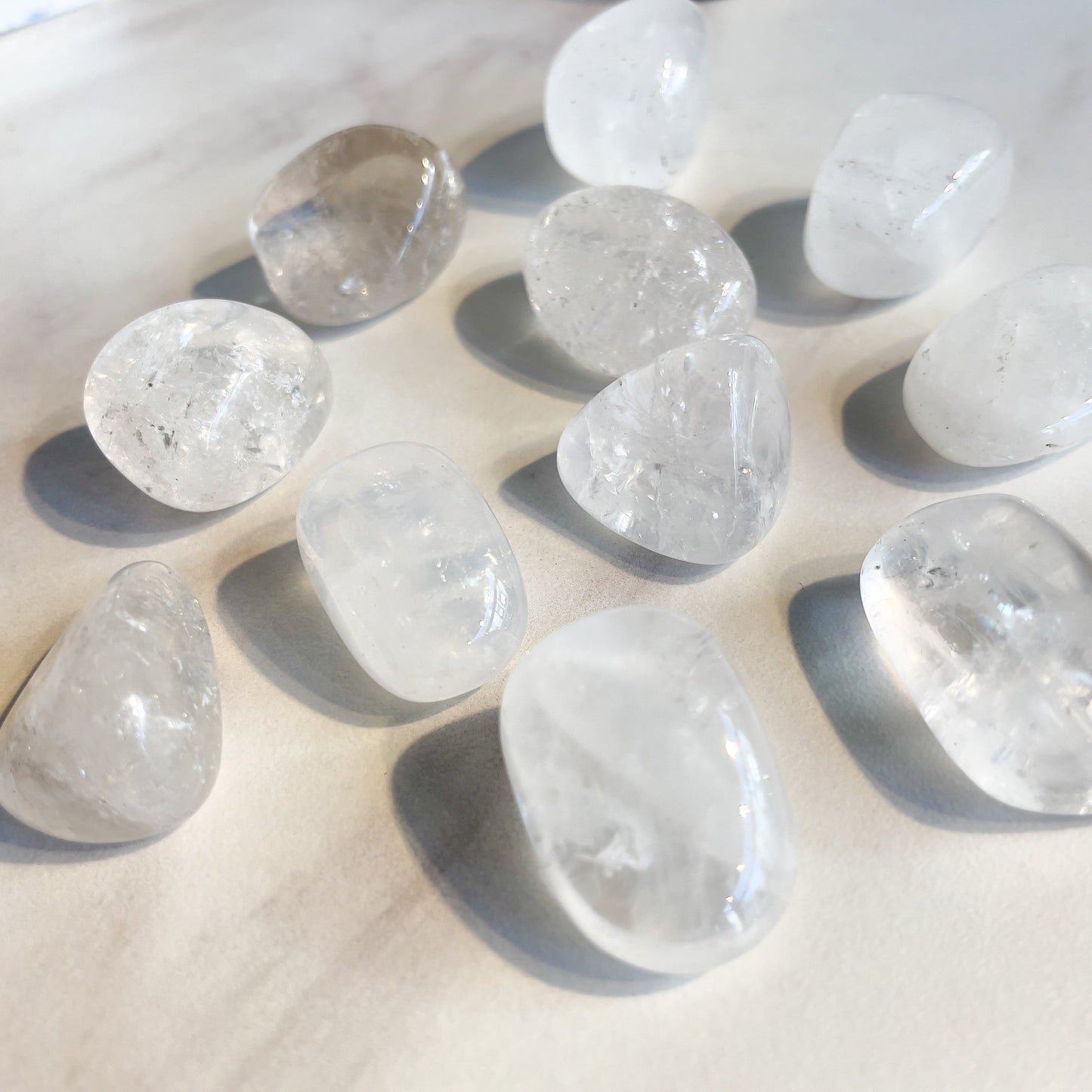 Klar Kvarts | Bergkrystall Tromlet ca 10-15 gram-the-feelgood-shop