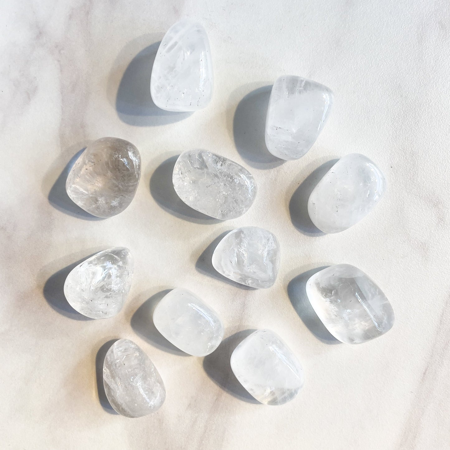 Klar Kvarts | Bergkrystall Tromlet ca 10-15 gram-the-feelgood-shop