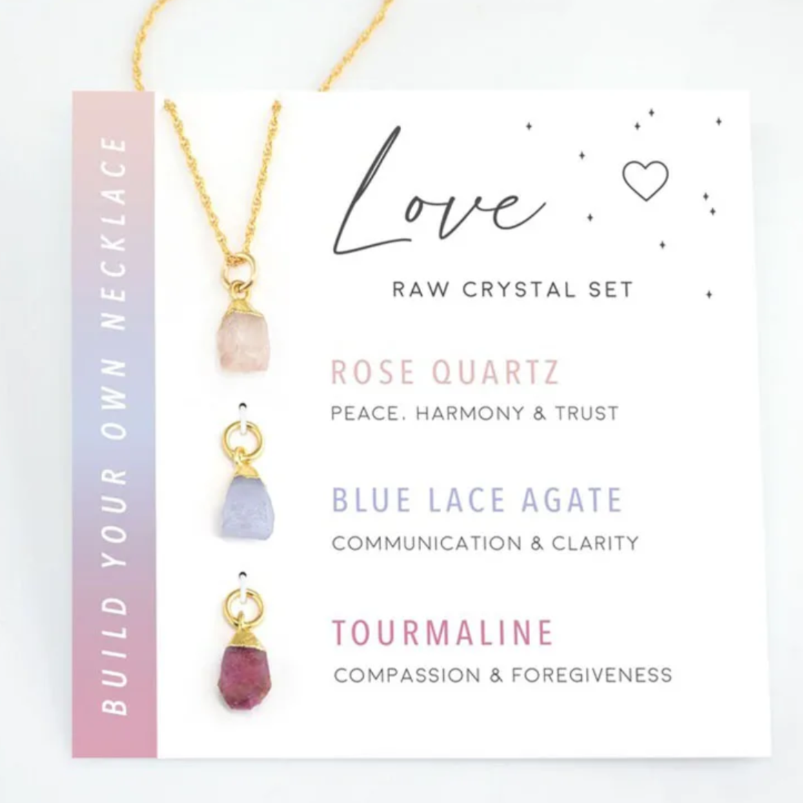 LOVE Intensjon Halskjede Krystall Kit-the-feelgood-shop
