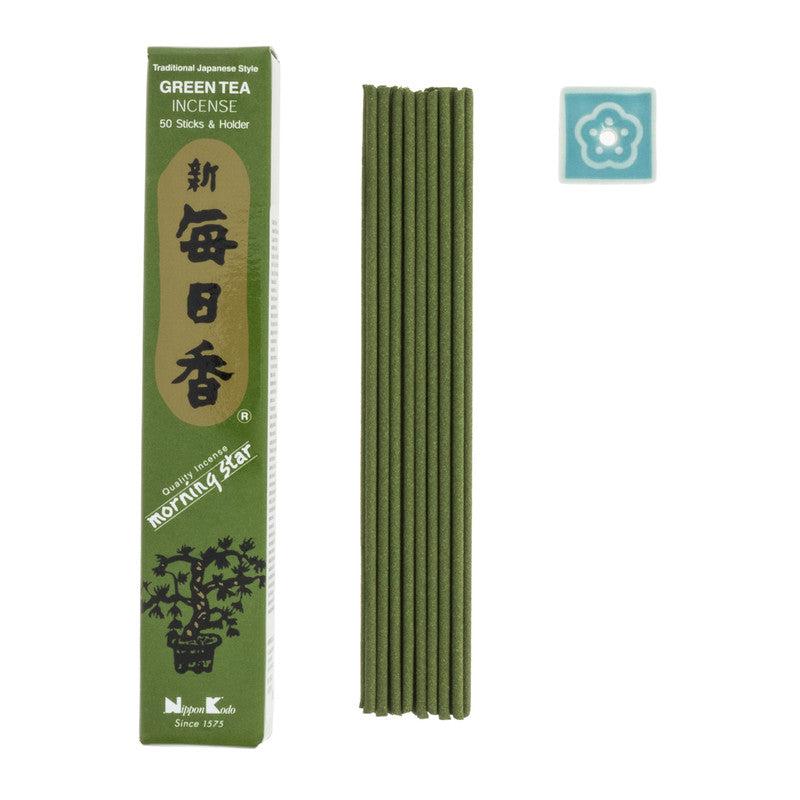 MORNING STAR Green Tea Røkelsespinner-the-feelgood-shop
