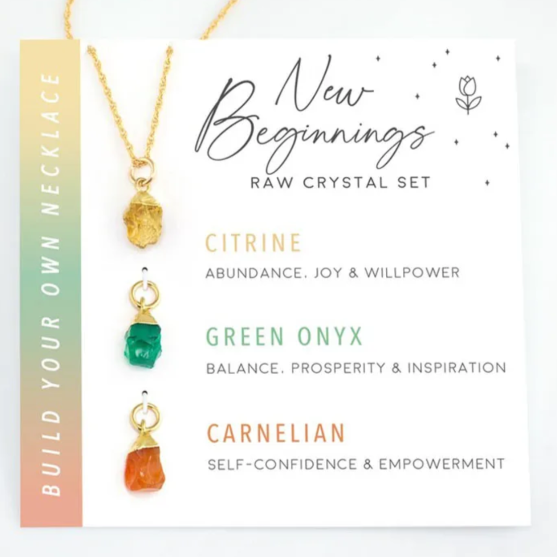 NEW BEGINNINGS Intensjon Halskjede Krystall Kit-the-feelgood-shop