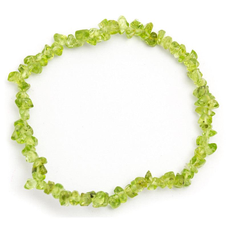 PERIDOT Krystall Armbånd Chips-the-feelgood-shop