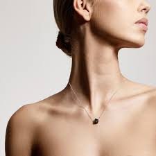 Pilgrim CHAKRA Sort Agat Halskjede Sølvbelagt-the-feelgood-shop