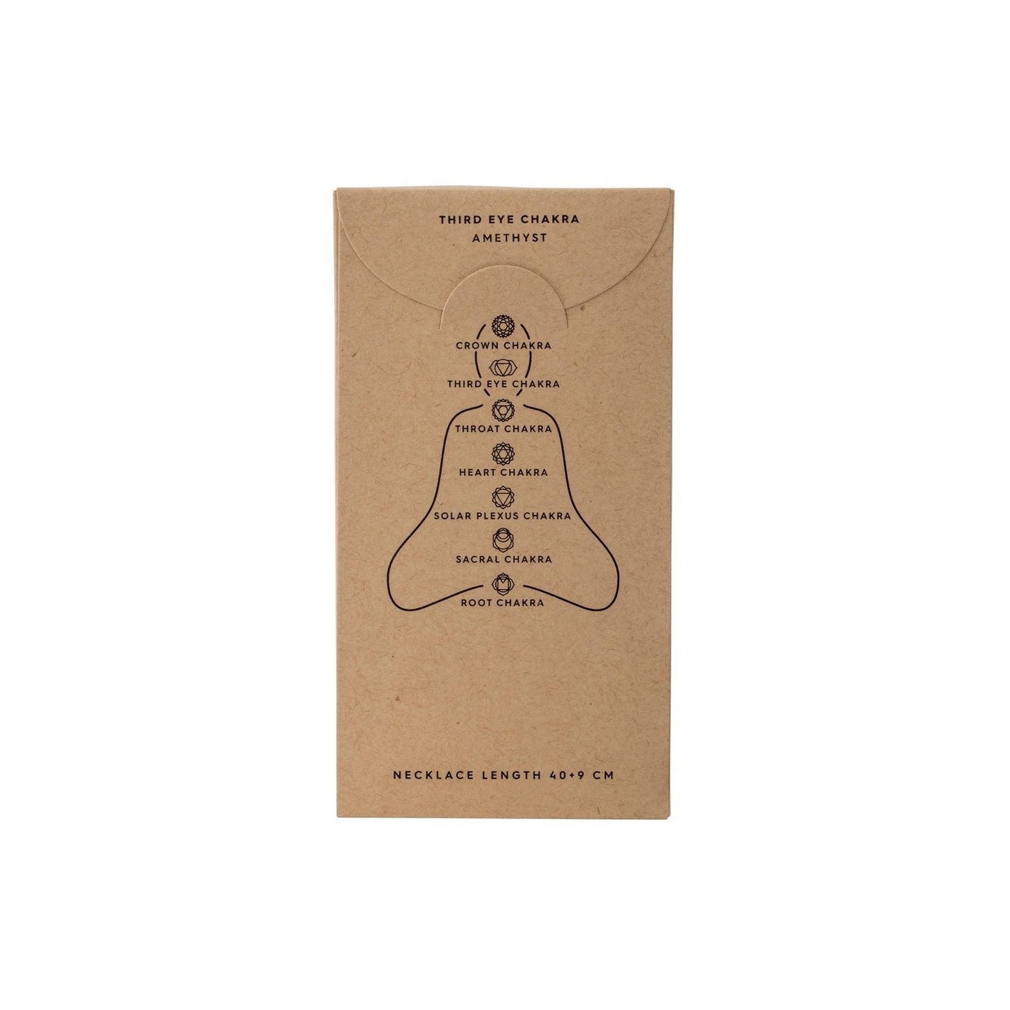 Pilgrim CHAKRA Sort Agat Halskjede Sølvbelagt-the-feelgood-shop