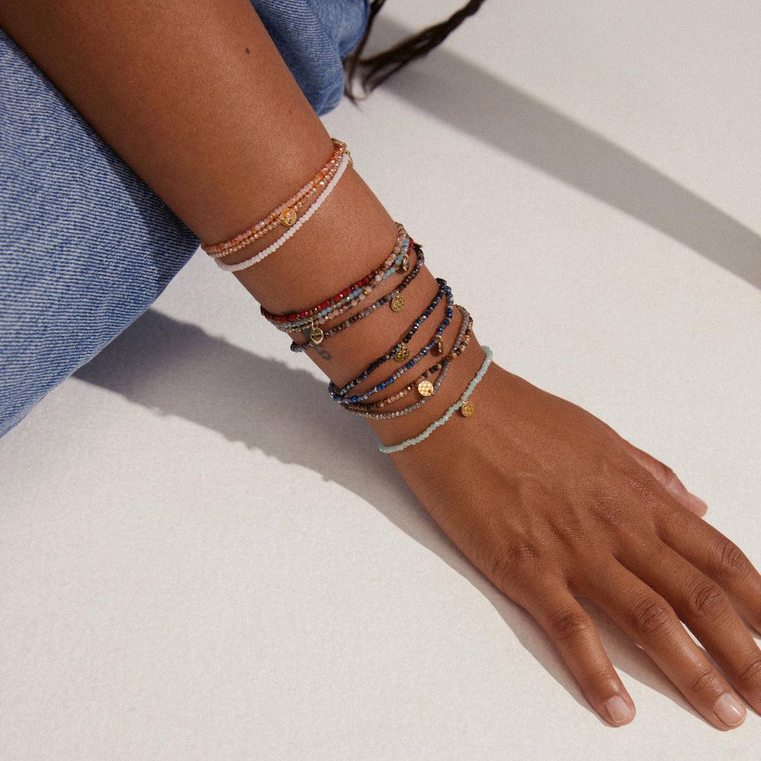 Pilgrim INDIE Lys Blå Armbånd-the-feelgood-shop