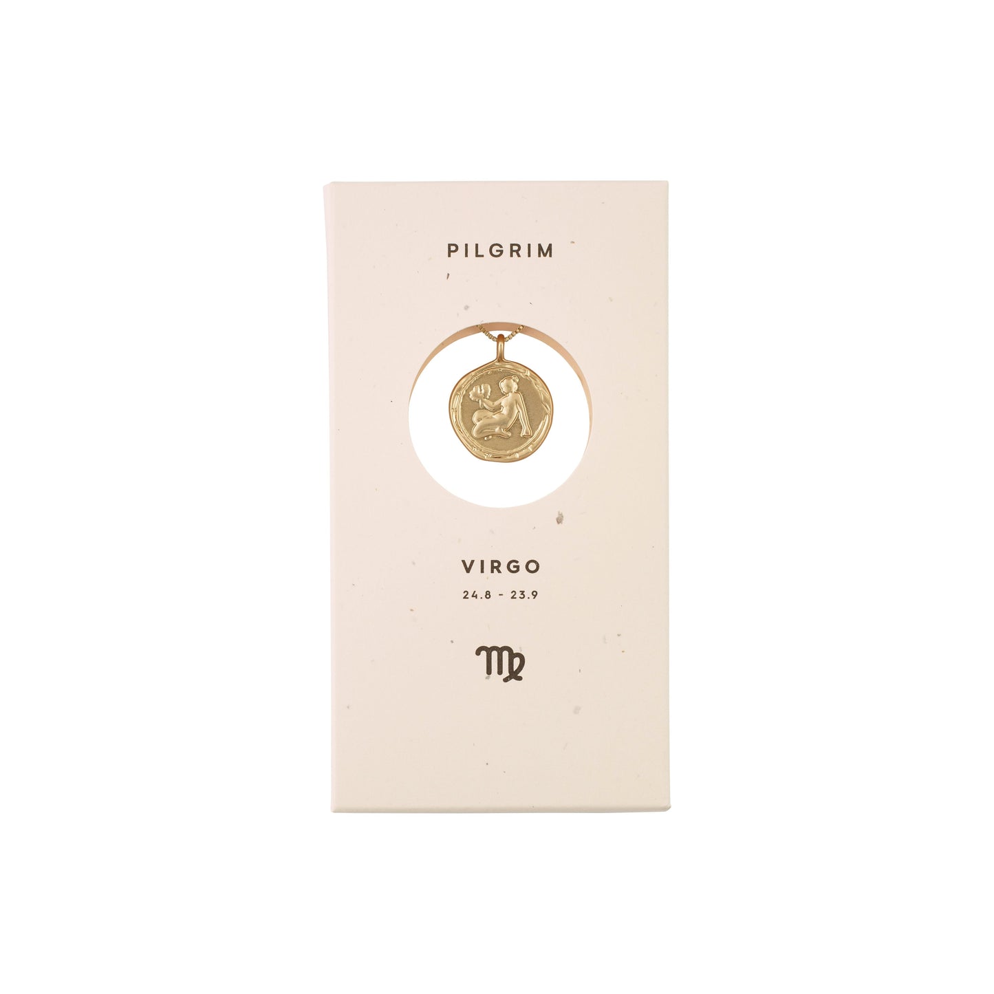 Pilgrim ZODIAC Jomfruen Virgo Halskjede Gullbelagt-the-feelgood-shop