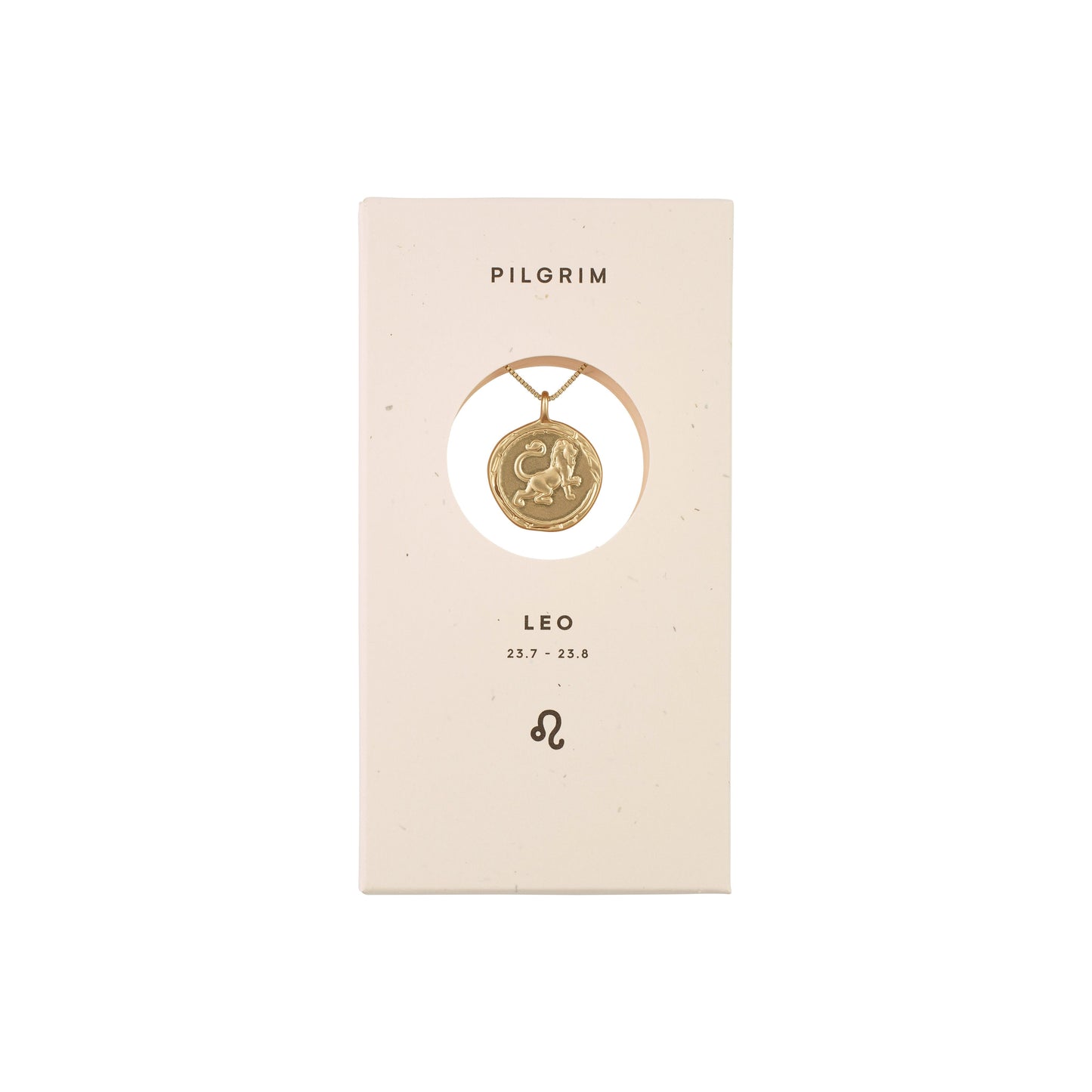 Pilgrim ZODIAC Løven Leo Halskjede Gullbelagt-the-feelgood-shop