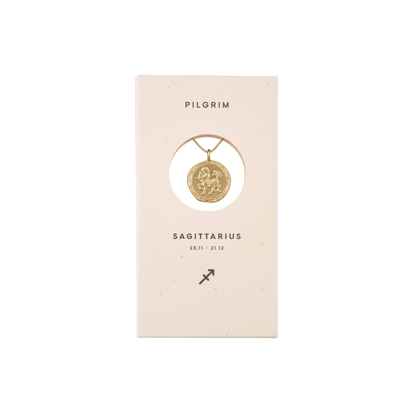 Pilgrim ZODIAC Skytten Sagittarius Halskjede Gullbelagt-the-feelgood-shop