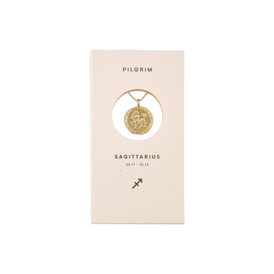 Pilgrim ZODIAC Skytten Sagittarius Halskjede Gullbelagt-the-feelgood-shop