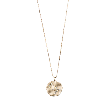 Pilgrim ZODIAC Tvillingene Gemini Halskjede Gullbelagt-the-feelgood-shop