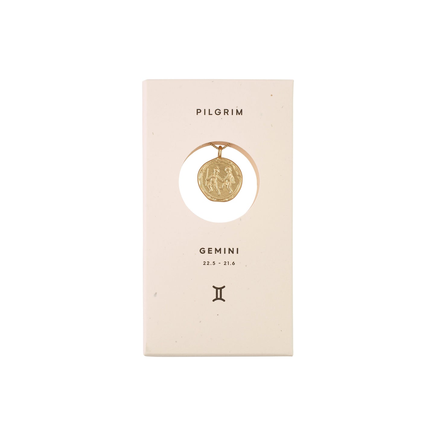 Pilgrim ZODIAC Tvillingene Gemini Halskjede Gullbelagt-the-feelgood-shop