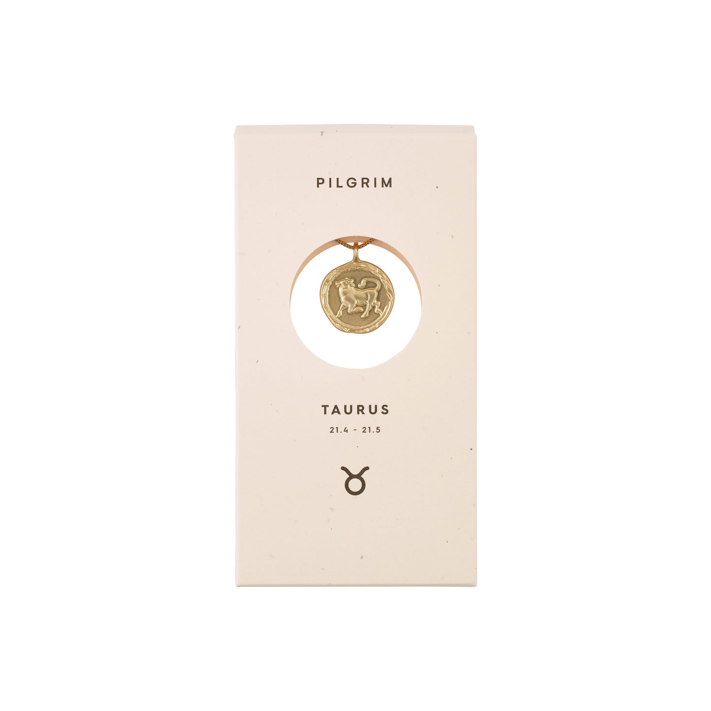 Pilgrim ZODIAC Tyren Taurus Halskjede Gullbelagt-the-feelgood-shop