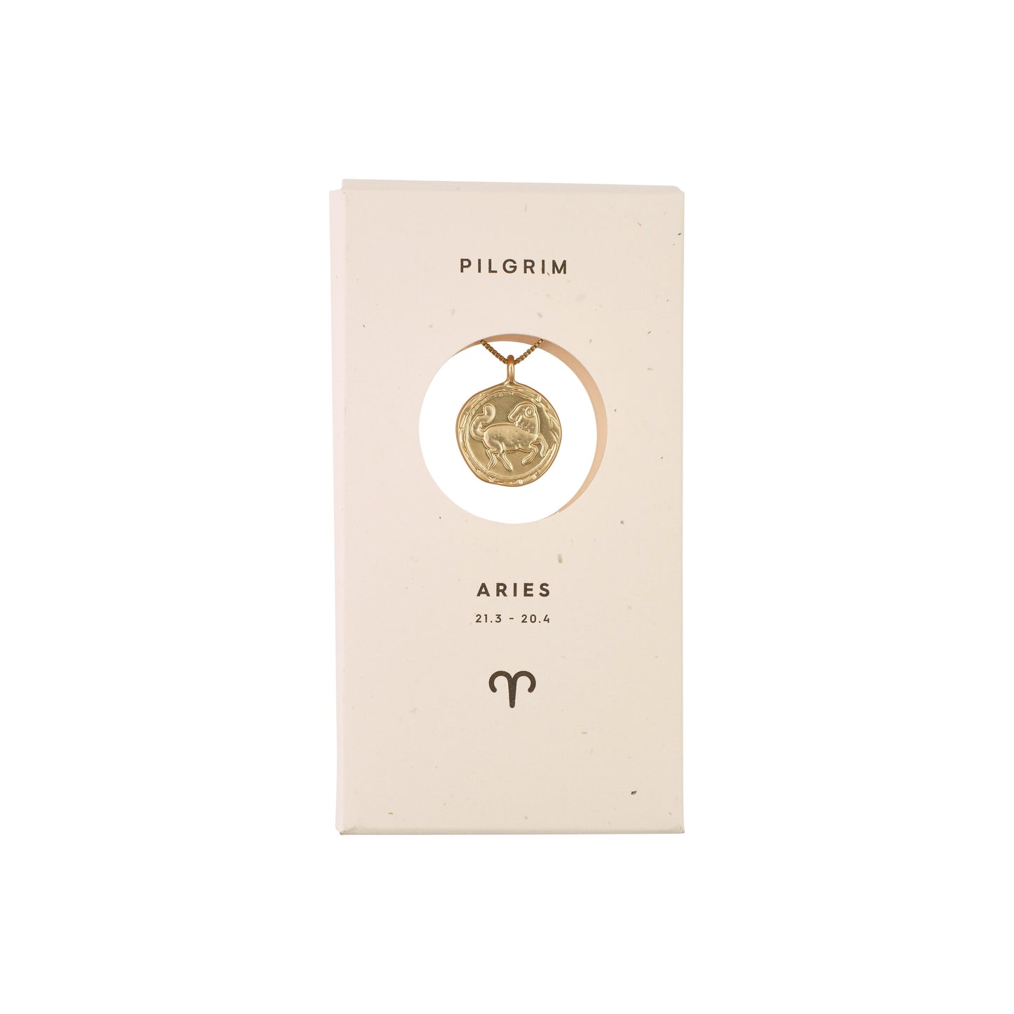 Pilgrim ZODIAC Væren Aries Halskjede Gullbelagt-the-feelgood-shop