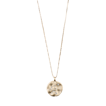 Pilgrim ZODIAC Vannmannen Aquarius Halskjede Gullbelagt-the-feelgood-shop
