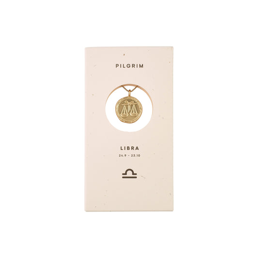 Pilgrim ZODIAC Vekten Libra Halskjede Gullbelagt-the-feelgood-shop