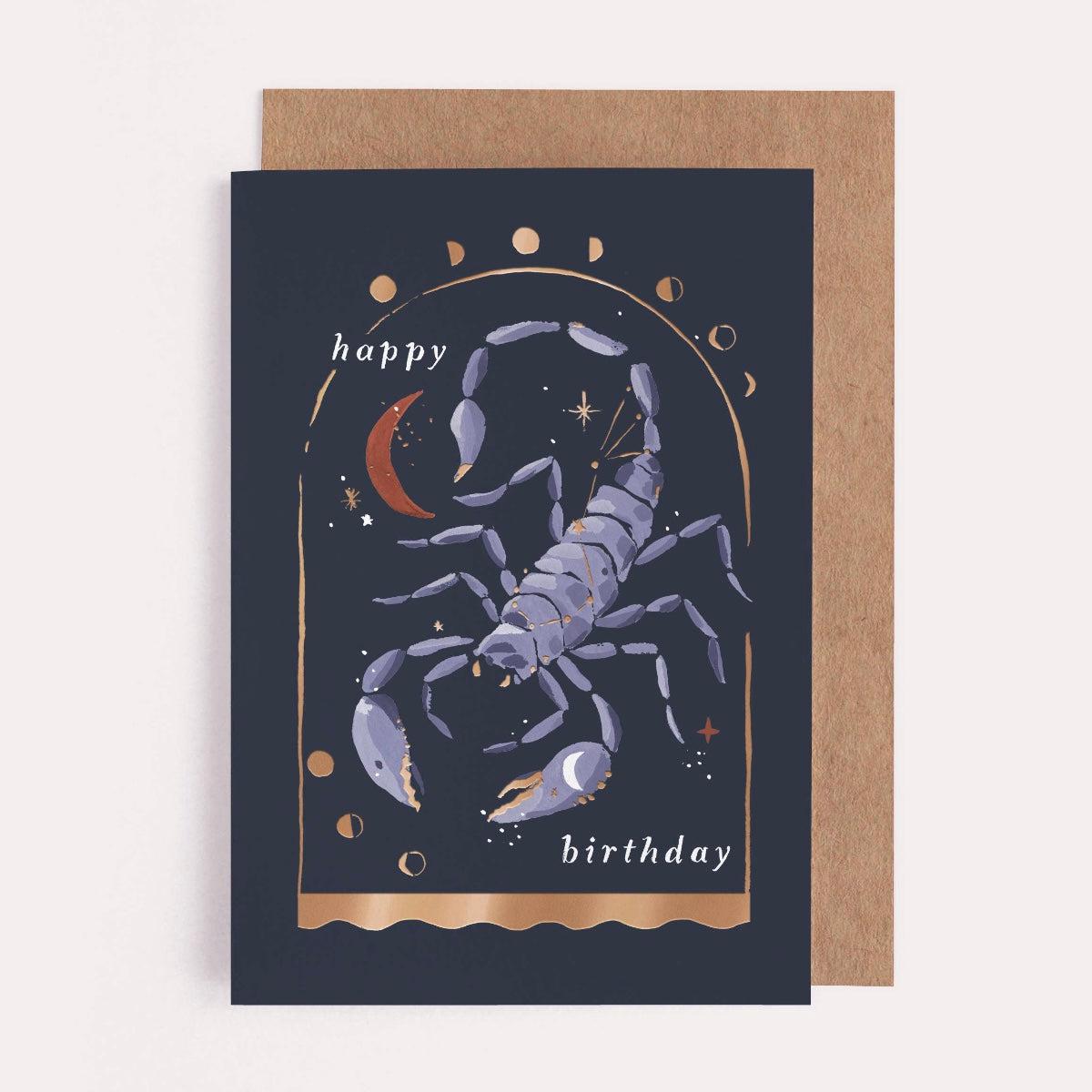 SKORPIONEN Scorpio Gratulasjonskort Stjernetegn-the-feelgood-shop
