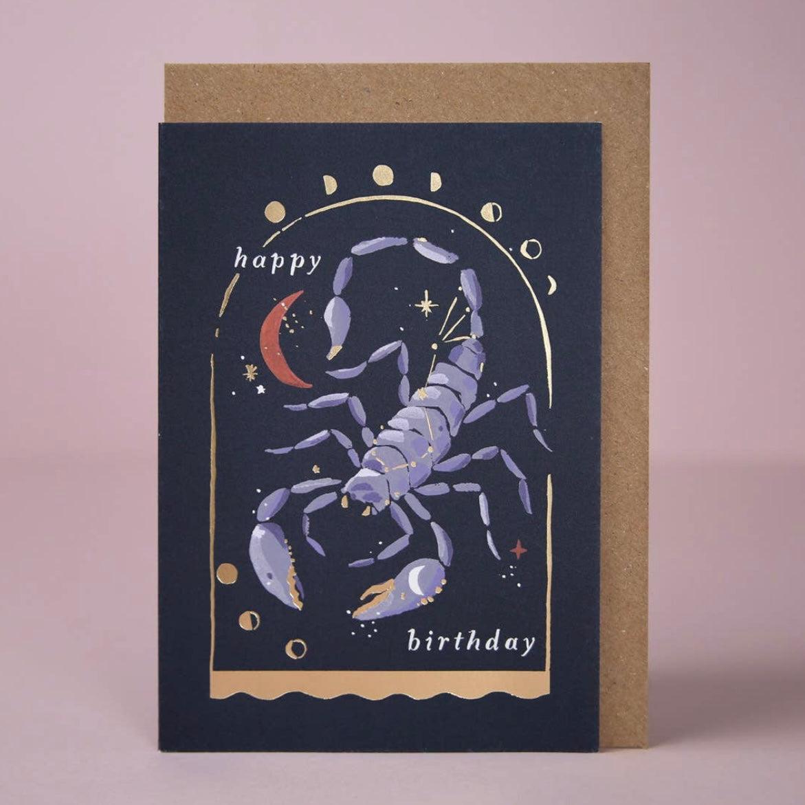 SKORPIONEN Scorpio Gratulasjonskort Stjernetegn-the-feelgood-shop