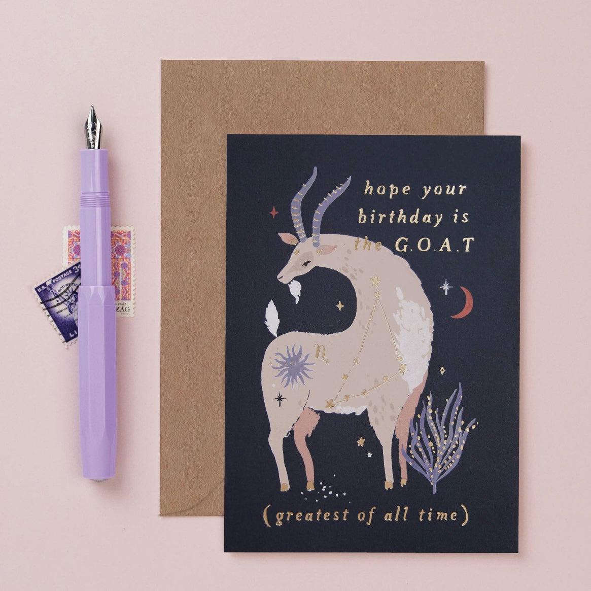 STEINBUKKEN Capricorn Gratulasjonskort-the-feelgood-shop
