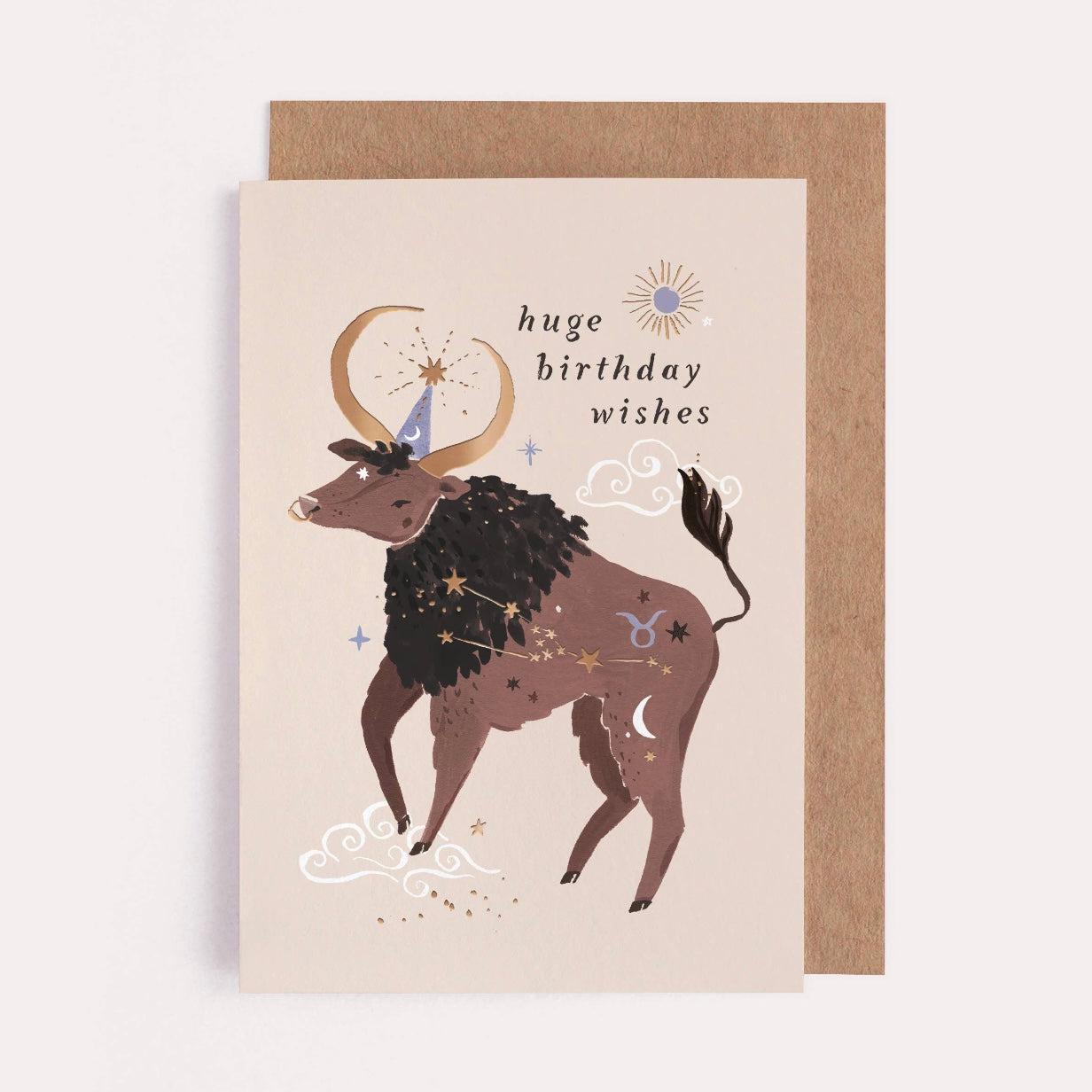 TYREN Stjernetegn Taurus Gratulasjonskort-the-feelgood-shop