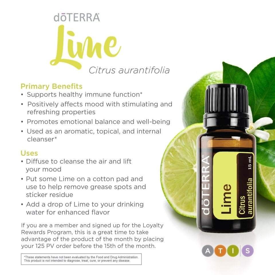 dōTERRA Lime eterisk olje 15 ml
