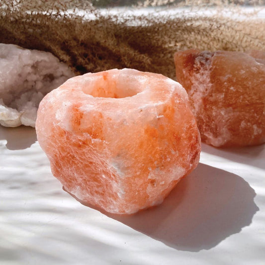 Telysholder Himalaya Salt Krystall Rå