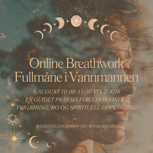 Utsolgt! Online Breathwork | Fullmåne i Vannmannen lørdag 9.august 10:00-11:30