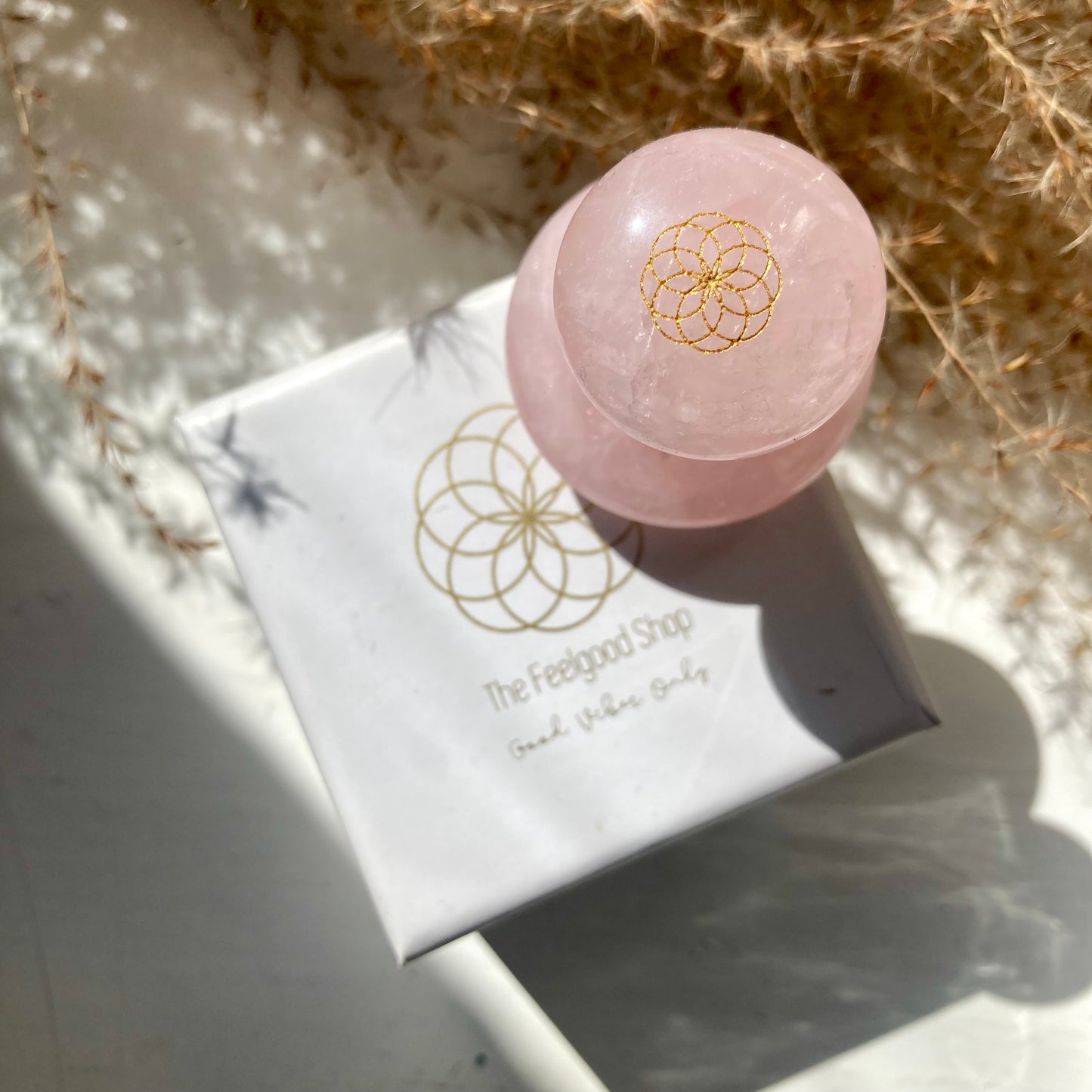 Mushroom Gua Sha Rosenkvarts