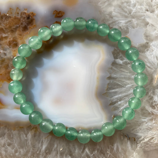 GOOD LUCK Armbånd | Lys Grønn Aventurin 8 mm