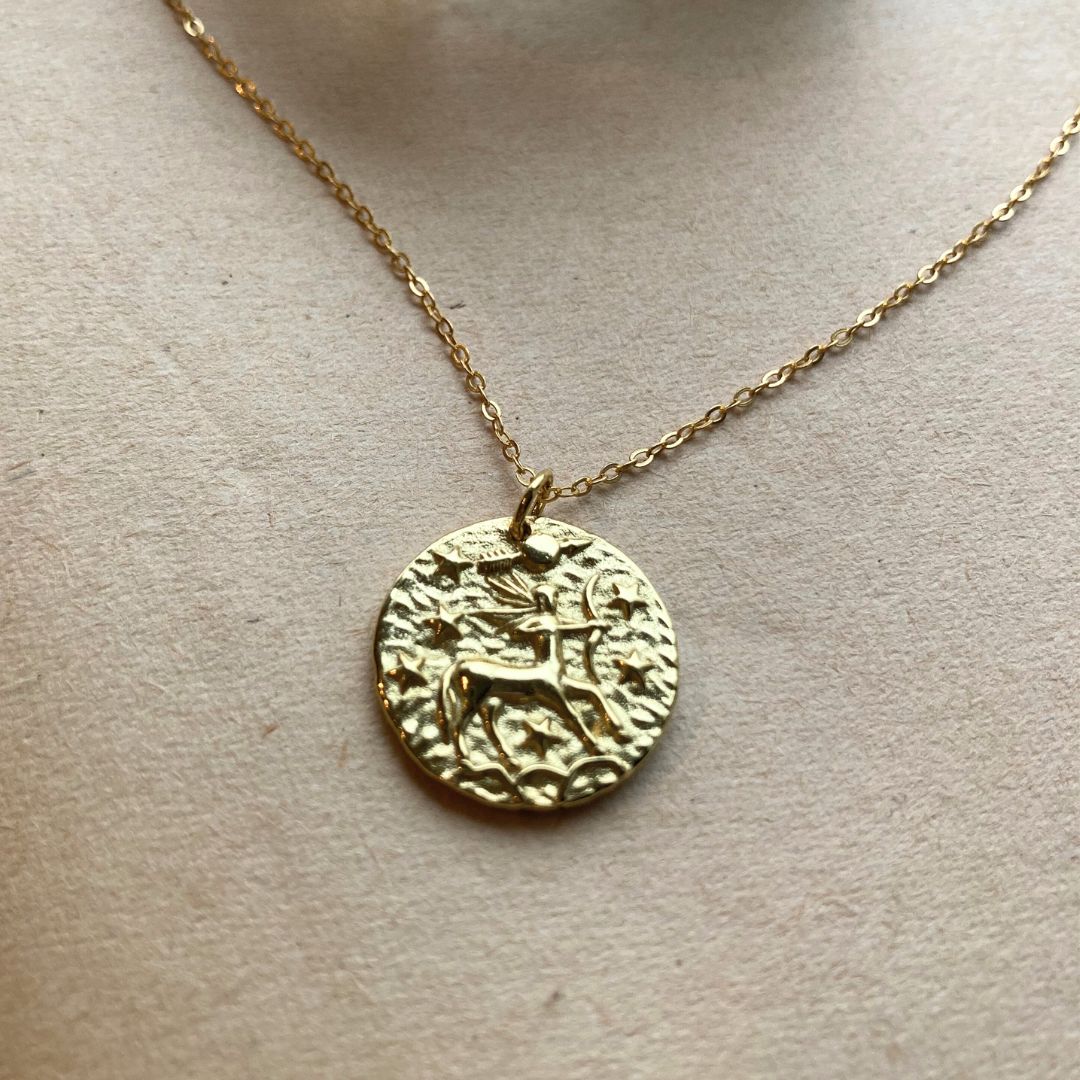 ZODIAC Bohème | Skytten / Sagittarius Gullbelagt sølvhalskjede