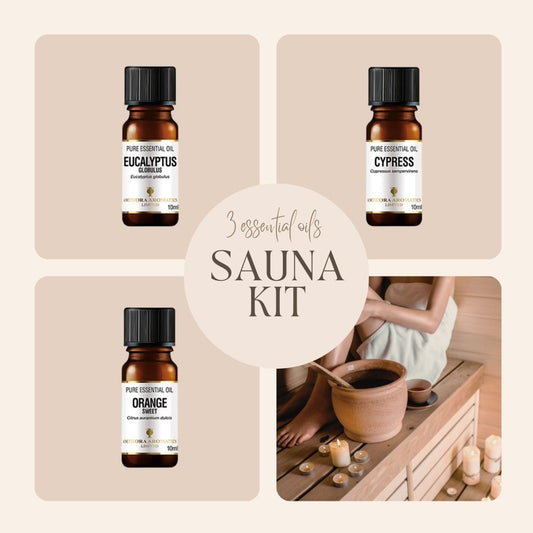 Sauna Badstue Kit | Eteriske oljer | Start Kit 3 oljer