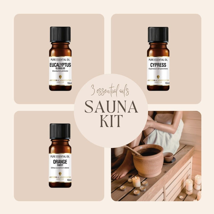 Sauna Badstue Kit | Eteriske oljer | Start Kit 3 oljer