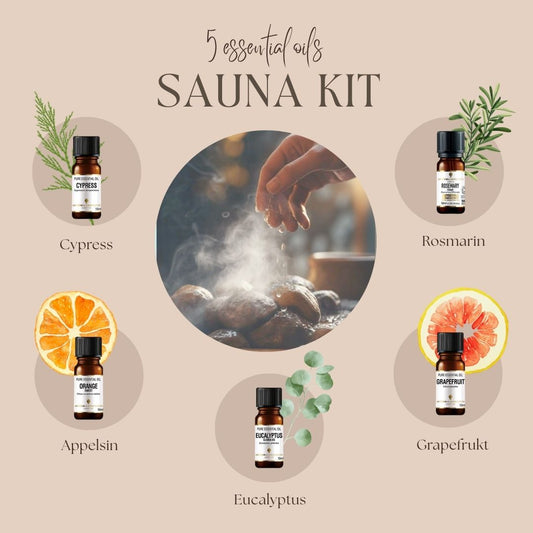 Sauna Kit Badstu 5 eteriske oljer