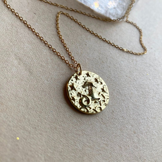 ZODIAC Bohème | Steinbukken / Capricorn Gullbelagt sølvhalskjede